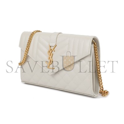 YSL ENVELOPE IN QUILTED GRAIN DE POUDRE EMBOSSED LEATHER 620280BOW919207 (22.5*14*4cm) YSL ENVELOPE IN QUILTED GRAIN DE POUDRE EMBOSSED LEATHER 620280BOW919207 (22.5*14*4cm)